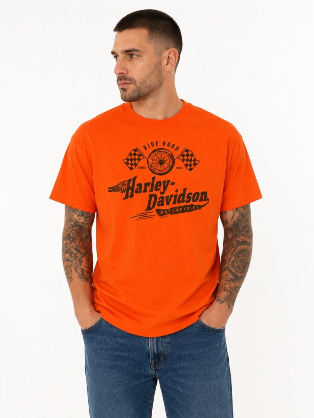 Harley-Davidson Ride Hard Double Sided Tee Shirt